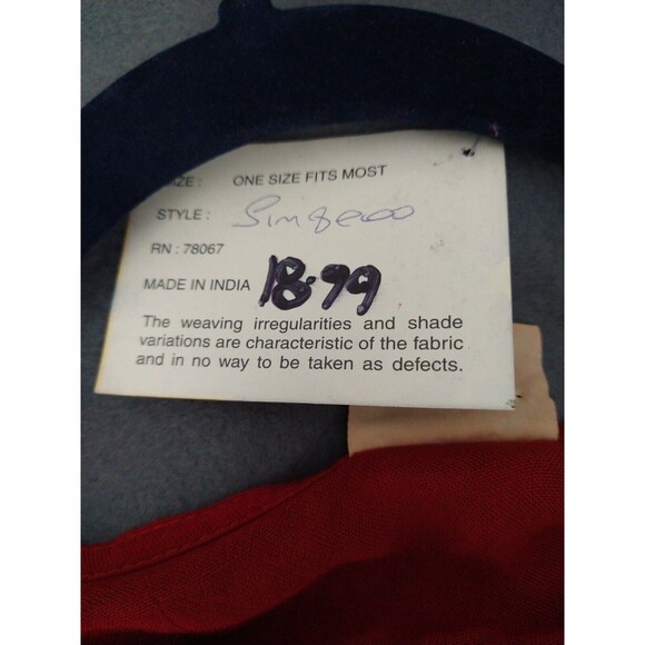 NWT Rainbow Rusty Orange Boho Embroidery Beach Swim Coverup Kimono One Size - Picture 13 of 14